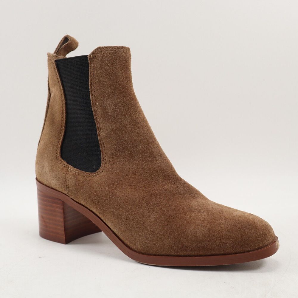 🔥NEW STEVE MADDEN Rhiannon Chelsea Suede Boots, Brown 7.5US MSRP$130🔥 - Picture 2 of 10